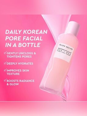 GLOW RECIPE WATERMELON GLOW BHA + PHA PORE-TIGHT TONER - BRAND NEW in the box!